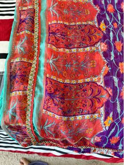 Women Chafoon printed Dopata big size.