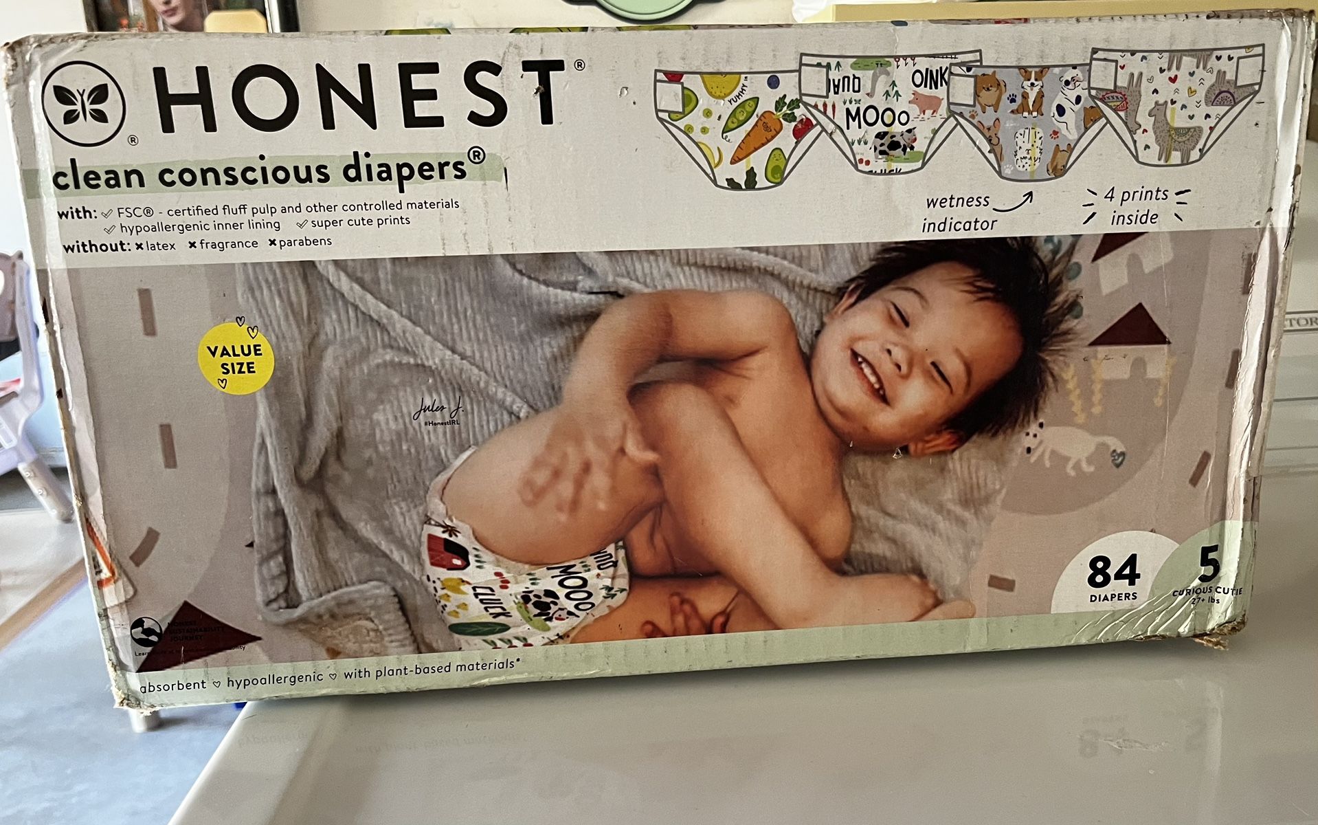 The Honest Company Clean Conscious Disposable Diapers Size 5