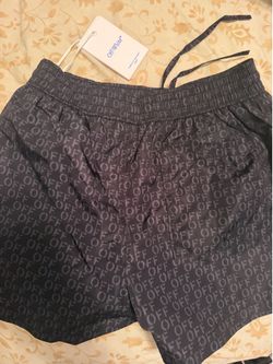 Off-white logo print swim shorts