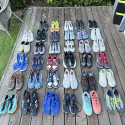 35 Pairs Of Shoes: Jordan, Nike, Hoka, Adidas