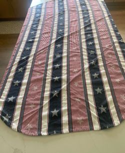 Nautica Home.  60 x70 . Fourth of July Oval Tablecloth.