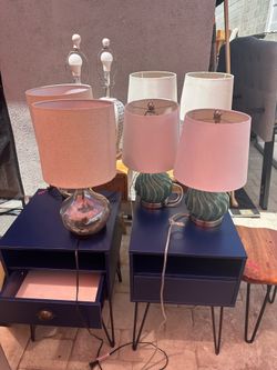 Night stand lamps $40 each set