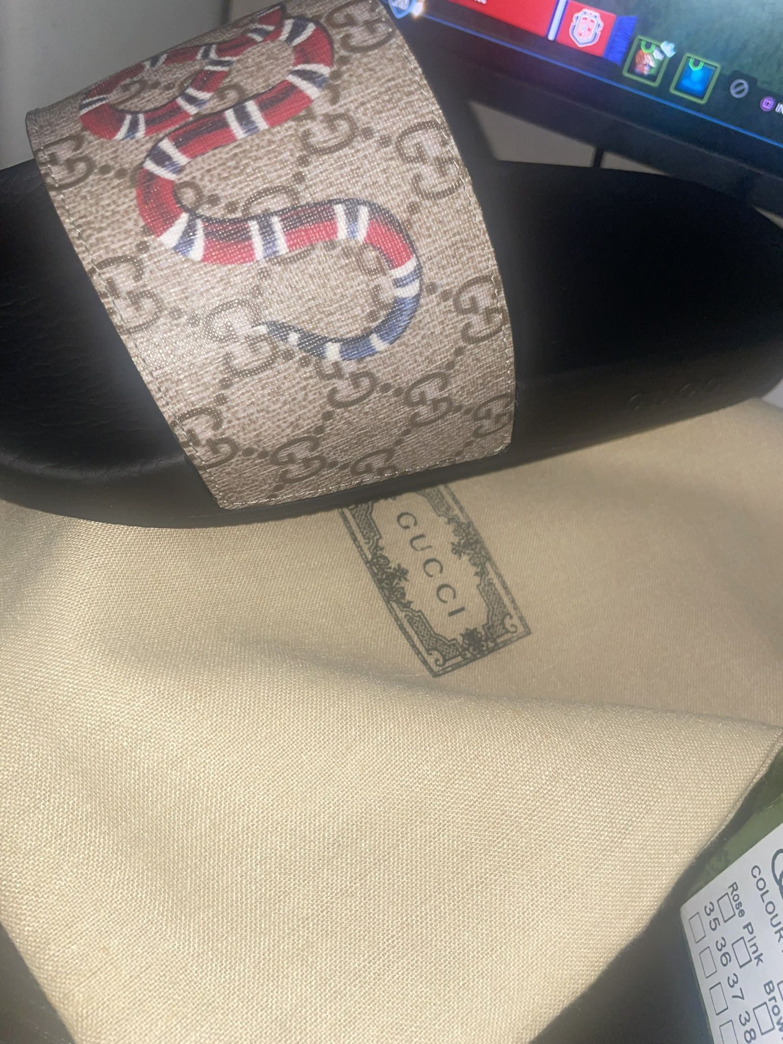 gucci slides size 9.5