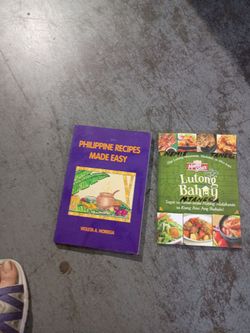 Cookbooks s i t a r u t o n g e a h t y and Filipino recipes made easy $3 each