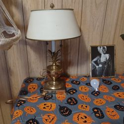 Antique  Laton Lamp 1980s 