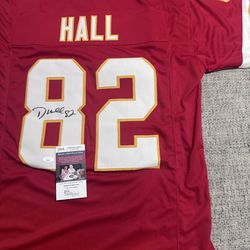 Dante Hall Signed Autograph Custom Jersey-JSA Coa- Kansas City Chiefs