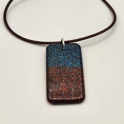 Red & Blue Orgonite Pendant – EMF Protection Necklace with Amethyst & Steel Power – Unique Handmade Energy Jewelry – Leather Cord 22"-24.


Weighs  0.