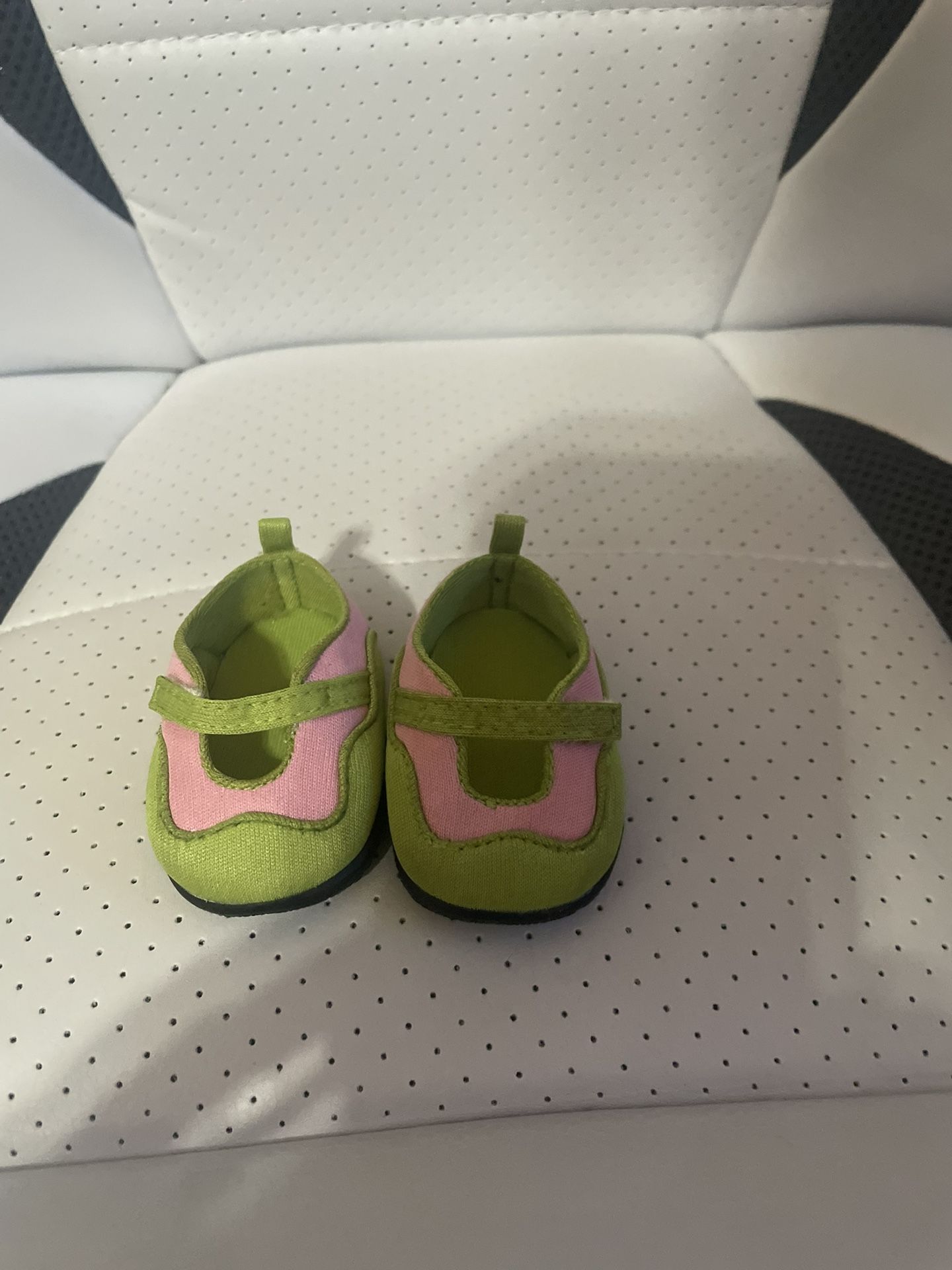 American girl Jess McConnell 2006 Green Pink Shoes For 18” Doll