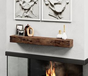 wood  Rustic Fireplace Shelf Mantel 36”/48”/72”