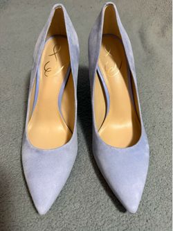 SAM EDELMAN WOMENS HAZEL POINTED TOE PUMP CERULEAN BLUE SZ 7.5M