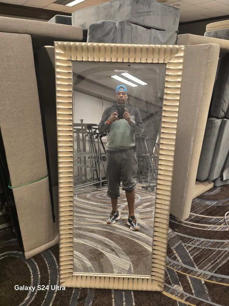 French Transitional Carved Mirror