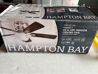 New Ceiling fan with LED light Hampton Bay 44 inch