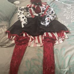 Kids Sinister Clown Custome