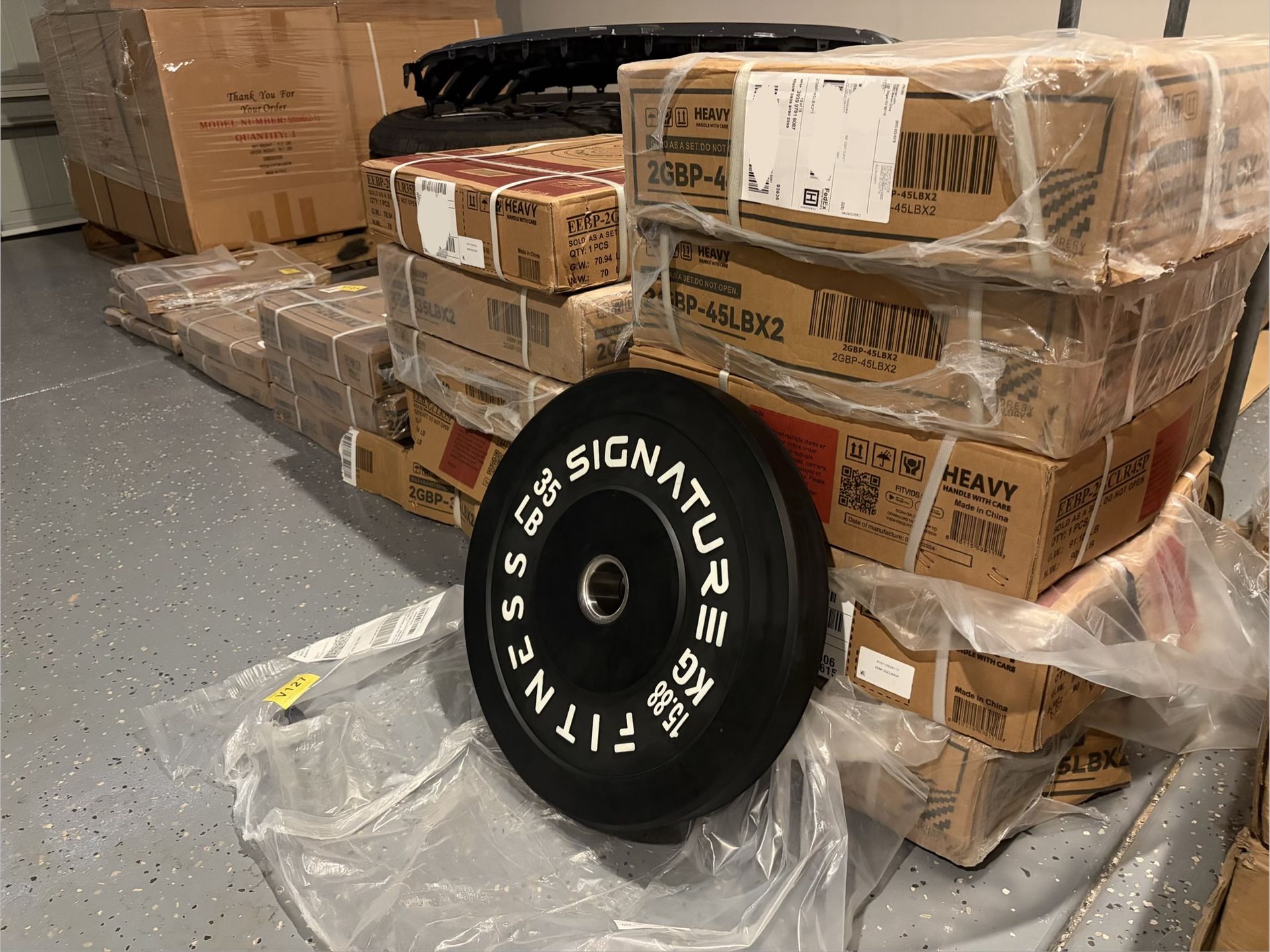 Olympic Weighted Bumper Plates