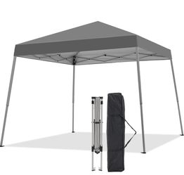 Dark gray canopy tent