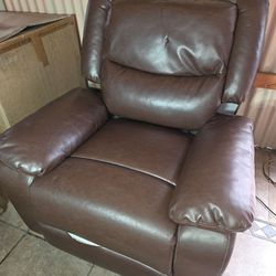 Serta Leather Powered Recliner