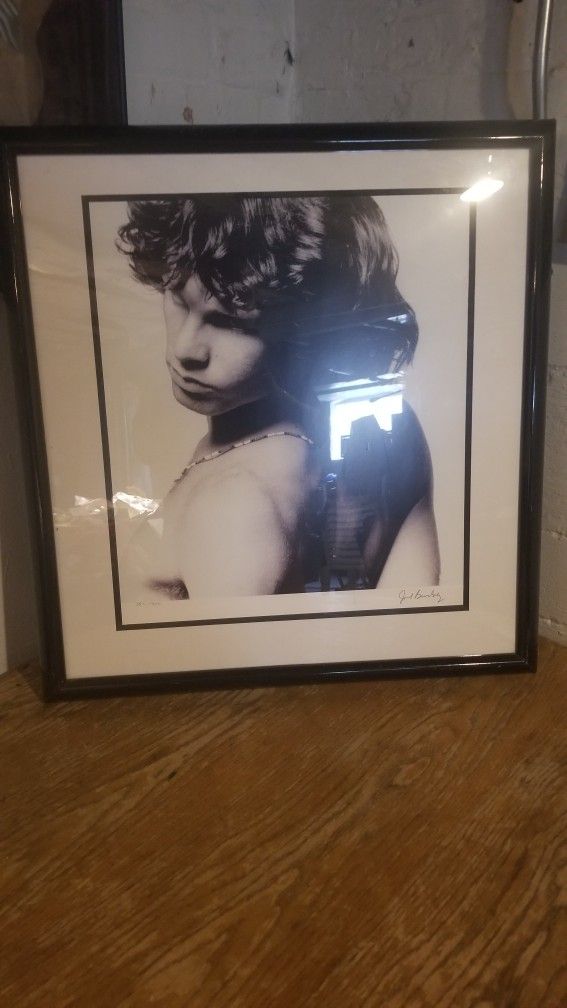 the doors jim morrison silhouette lithograph print by joel brodsky