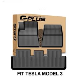 TPE Floor mats liners for Tesla model 3    2024 thru 2026