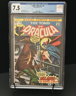 Tomb Of Dracula 10 - CGC 7.5 - OW to White Pages