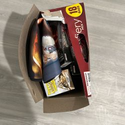 box of pokemon lorcana and other cards