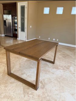 Restoration hardware style MCM wood dining table