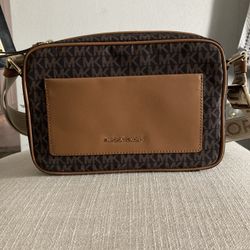 MICHAEL Michael Kors Jet Set Logo East West Nylon Crossbody