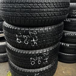 SET OF FOUR P27560r20 YOKAHAMA AT TIRES