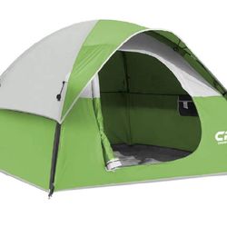 CAMPROS CP 3 Person Tent - Dome Tents for Camping, Waterproof Windproof Backpacking Tent, Easy Set up Small Lightweight Tents, for All Seasons Hiking 