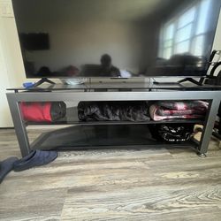 Large Glass Panel Tv Stand