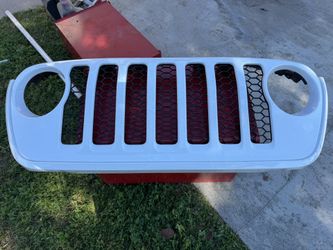 White Front Grill For Jeep
