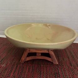 Vintage MCM Don Confrey California Pottery Asian Bowl No 505 Signed