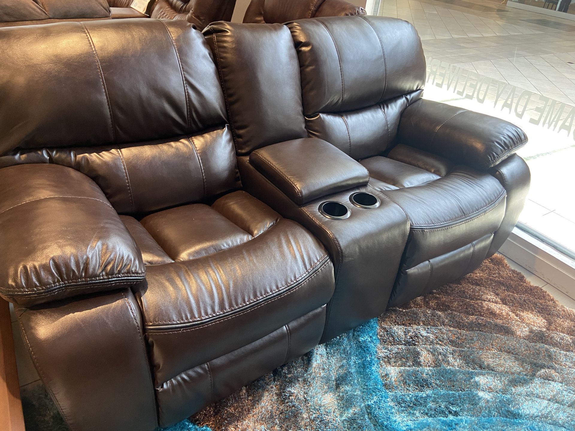 SOFA AND LOVESEAT RECLINING FOR COMBOS. $999!! 6 COLORS FABRICS TO CHOOSE FROM! DELIVERY TODAY! NO CREDIT NEEDED! 