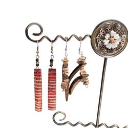 2 Pairs Of Artisan-made Bohemian Earrings 