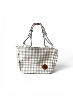 Smoky Gray Check Bag by Farmhouse Is My Style