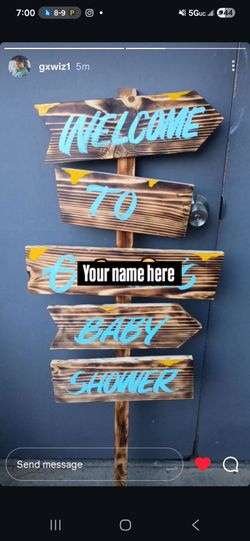 Wooden sign for any event