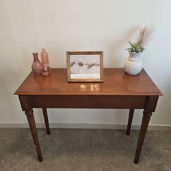 Antique Solid Wood Side Table