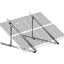 VEVOR 50 in. Solar Panel Mounting Brackets, 0 to 90° Adjustable Tilt Mount Brackets Support 100-550W Solar Panels @S1-566