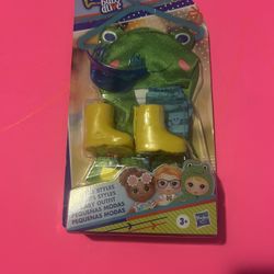 Baby Alive Littles Clothes, Little Styles BABY Outfit Rain Boots, Frog