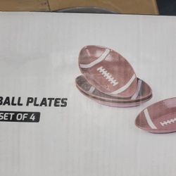 Football Or Party Snack Plates NEW