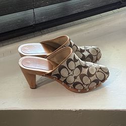 Coach Wooden High Heels