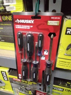 HUSKY 6-PIECE DIAMOND TIP SCREWDRIVER SET
