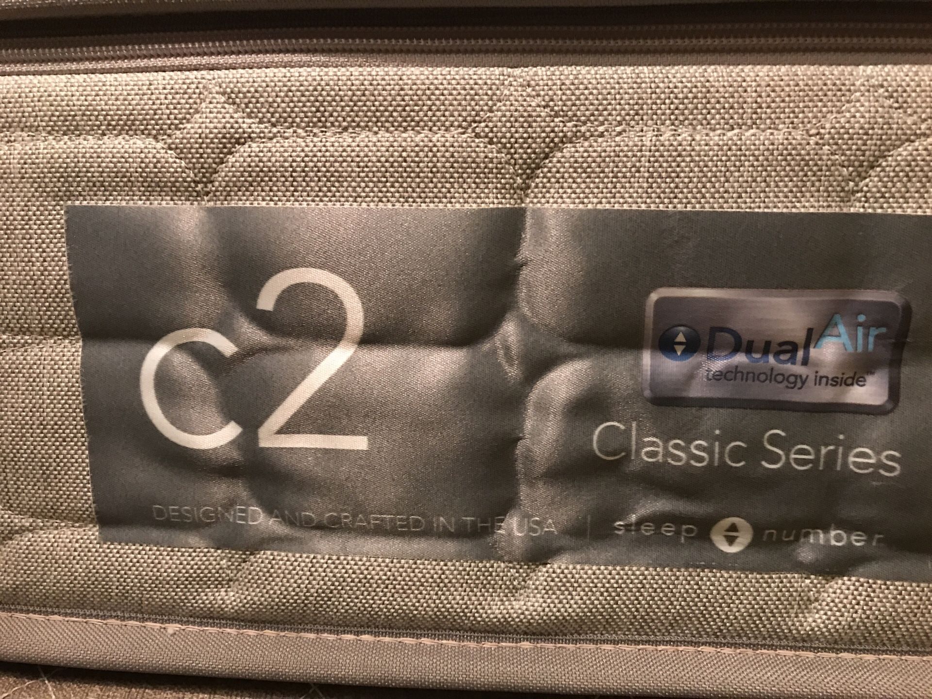 Sleep number c2 bed , mattress never used must go moving sale