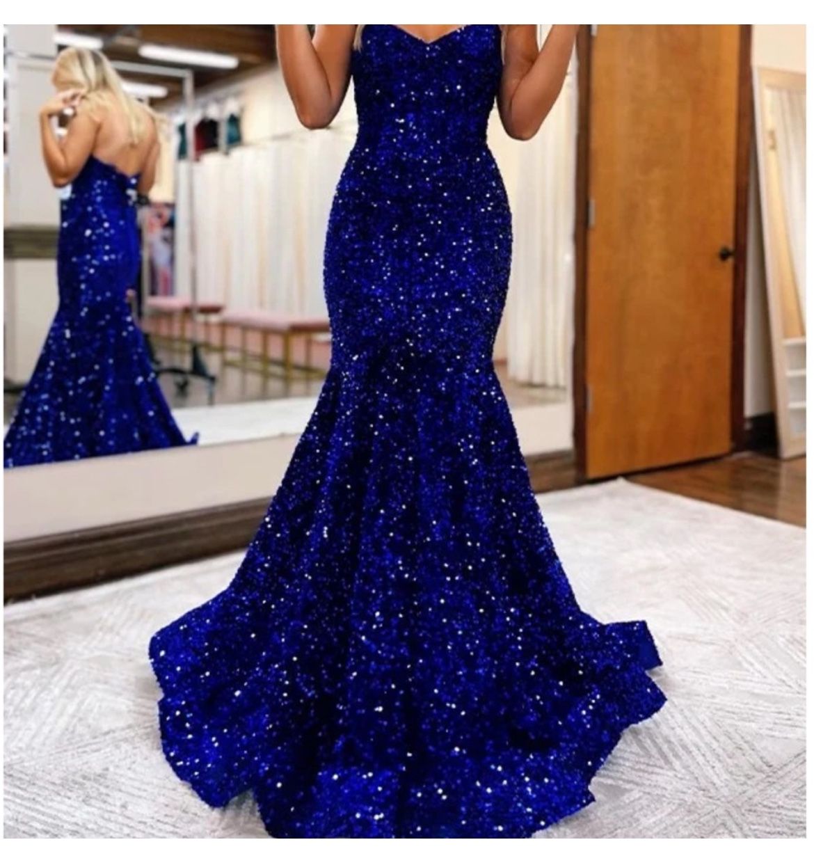 HEBEOS black sparkly prom dress