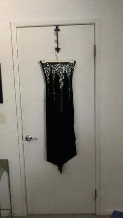 Black Sequin Cocktail Dress