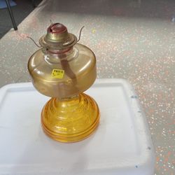 Vintage Amber Oil Light