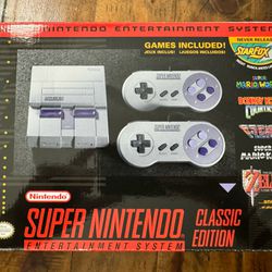 New Super Nintendo Entertainment System SNES Mini Console With Games 
