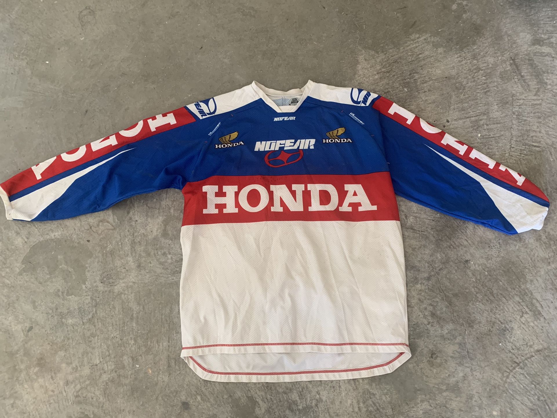 Honda Racing No Fear MX Motocross Dirt Bike Dirtbike Riding Gear Jersey