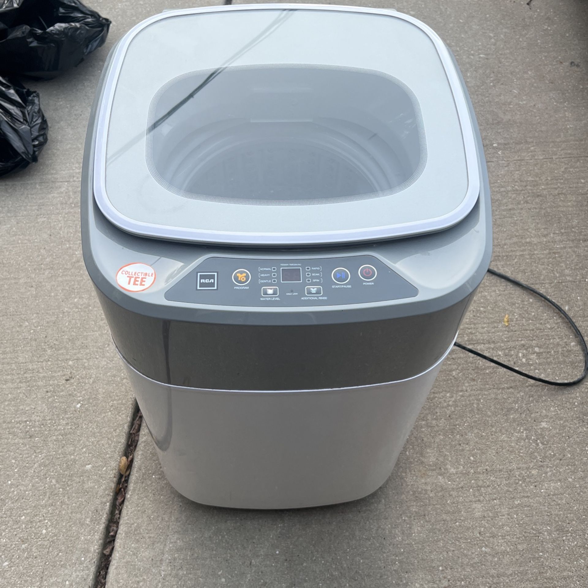 RCA 1.0 Cu. ft. Top Load Compact Washing Machine, RPW116, Gray