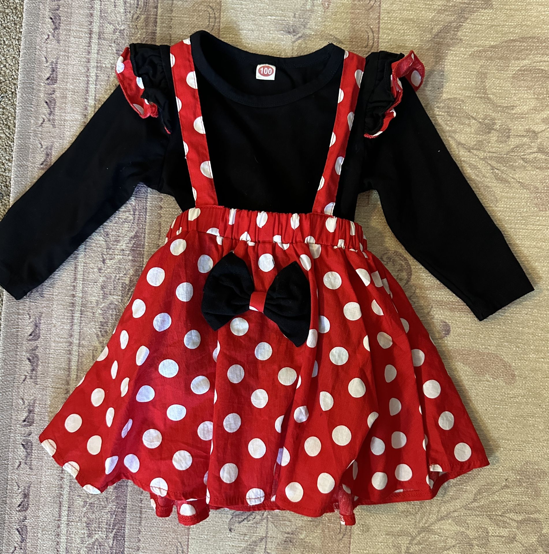 Toddler Girl Size 2 Minnie Mouse Outfit Still Like New