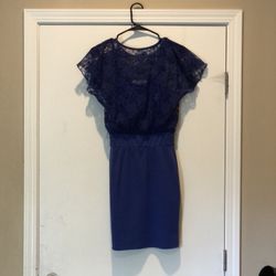 Blue Lace Dress Size Small